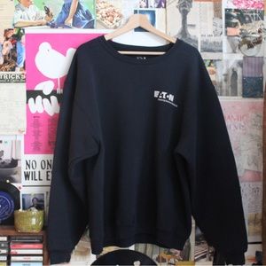 Eaton 80’s style oversized sweatshirt.